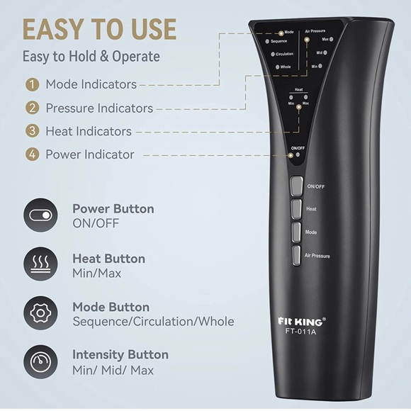 FIT KING Foot and Leg Massager for Circulation - Picture 4 of 5